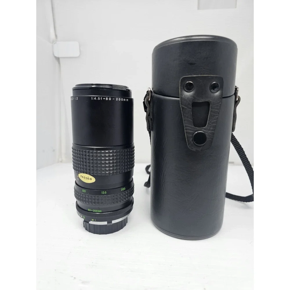 JCPenney Multi Coated Optics 55mm 1:4.5f 80-200mm Manual Focus‎ Lens W/ Case